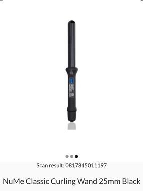 NuMe Curling Wand 25mm - Black